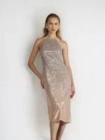 Abito midi in paillettes
