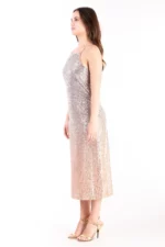 Abito midi in paillettes