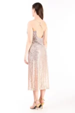 Abito midi in paillettes